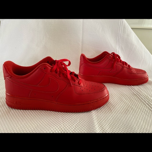 Almost in perfect condition! Nike Airforce 1 in red - Picture 12 of 16